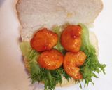 簡単☆エビチリバーガー作り方3写真
