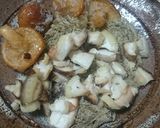 シイタケ、ナメコ、とろろ昆布の焼き和え作り方4写真