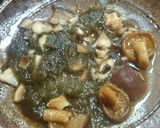 シイタケ、ナメコ、とろろ昆布の焼き和え作り方6写真