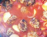 節約トマト缶☆ミニハンバーグ シチュー作り方7写真