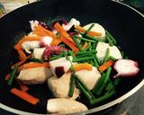 簡単！ササミとタコ野菜炒め作り方2写真