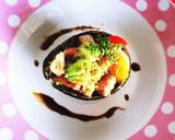 幸せのブランチ♪アボカドのハワイアン風。作り方7写真
