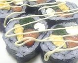サーモンとクリームチーズの太巻き作り方10写真