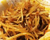 レンジで簡単✩もやしの特製ラー油おつまみ作り方3写真