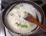 そら豆とベーコンのクリームパスタ作り方9写真