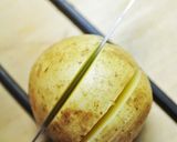 塩トマトdeアコーディオンポテト作り方1写真