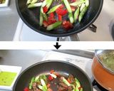 燻製牡蠣とアスパラのオムレツ☆【缶詰】作り方3写真