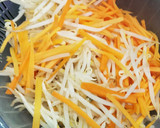 もやしと人参と空豆のゴマどれ作り方5写真