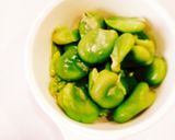 取り分けで離乳食にも。そら豆のポタージュ作り方1写真