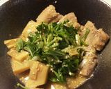 簡単✩豚バラと水菜の万能特製タレかけ作り方6写真
