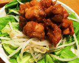 味噌チキン丼作り方3写真