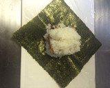 たまごと鶏そぼろのおにぎらず作り方7写真