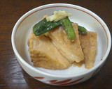 厚揚げとシシトウの生姜味噌煮作り方4写真