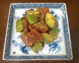 まぐろとアボカドのわさび醤油作り方2写真