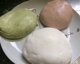 三色で可愛い♫白玉の抹茶浮かべ作り方2写真
