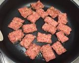 簡単*合挽き肉の一口ステーキ作り方5写真