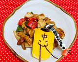 鳥胸肉のナッツ炒め☆ラーメンマン☆キャラ作り方16写真