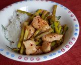 アスパラガスと鶏肉のレモン炒め作り方6写真
