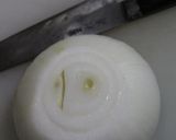 新玉ねぎをひき肉ドレッシングで作り方2写真