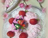 雛祭りケーキ♥苺ｴﾝｼﾞｪﾙシフォン♥作り方12写真
