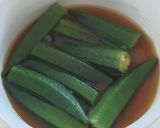 オクラとナメタケのおにぎらず作り方1写真