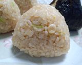 揚げ玉とねぎの めんつゆご飯(おにぎり)作り方5写真
