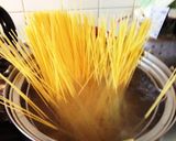 春の旬の菜の花とベーコンのパスタ作り方3写真