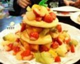 m究極のふわふわスフレパンケーキ作り方24写真