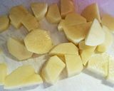 じゃが芋とｿｰｾｰｼﾞのﾁｰｽﾞ焼き作り方1写真