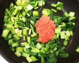 超簡単¡小松菜とたらこの麺つゆバター作り方4写真