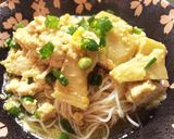 レンジで簡単！鶏肉とタケノコの卵とじ作り方5写真