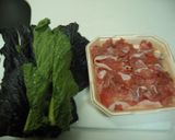 高菜と豚肉の美味しいコラボレーション作り方1写真