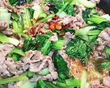 豚肉チンゲン菜の中華炒め丼ガパオライス風作り方6写真