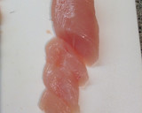 鶏ささみとセロリの炒め物作り方1写真
