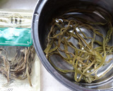 山くらげと搾菜のきんぴら風煮物作り方1写真