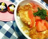 ヨーロピアンな☆トマカツ丼(人´∀｀ｏ）作り方8写真