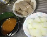 大根とこんにゃくの♡胡麻味噌煮♡作り方4写真