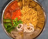 糖質制限パスタ!枝豆とイカのカニクリーム作り方5写真