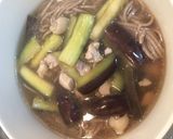 鶏肉となすのそば作り方5写真