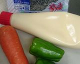 材料4品！人参とピーマンの塩昆布マヨ炒め作り方1写真