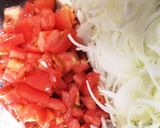 トマトとツナの冷製和風パスタ作り方1写真