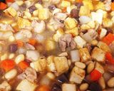 フライパンで簡単煮物！鶏五目煮作り方3写真