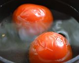 まぐろのづけ風　トマトでマグロ？作り方1写真