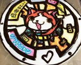 生クリームで妖怪ウォッチキャラケーキ作り方2写真