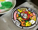 生クリームで妖怪ウォッチキャラケーキ作り方4写真
