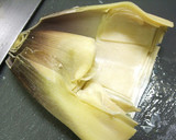筍の皮も食べるきんぴら|たけのこレシピ作り方1写真