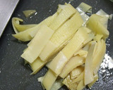 筍の皮も食べるきんぴら|たけのこレシピ作り方2写真