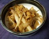 筍の皮も食べるきんぴら|たけのこレシピ作り方4写真