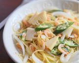 ❀釜揚げ桜エビとタケノコの春パスタ❀作り方6写真