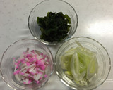 わかめとかまぼこのスープ＊作り方1写真